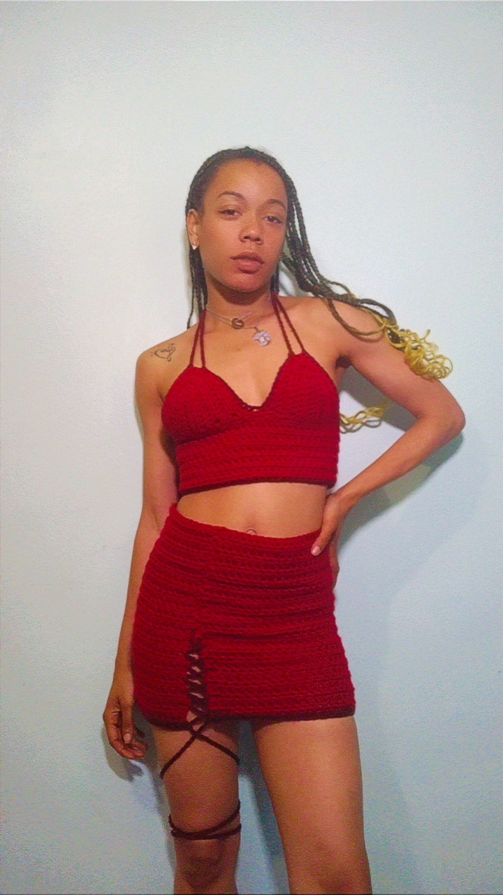 Xena Two Piece Skirt Set